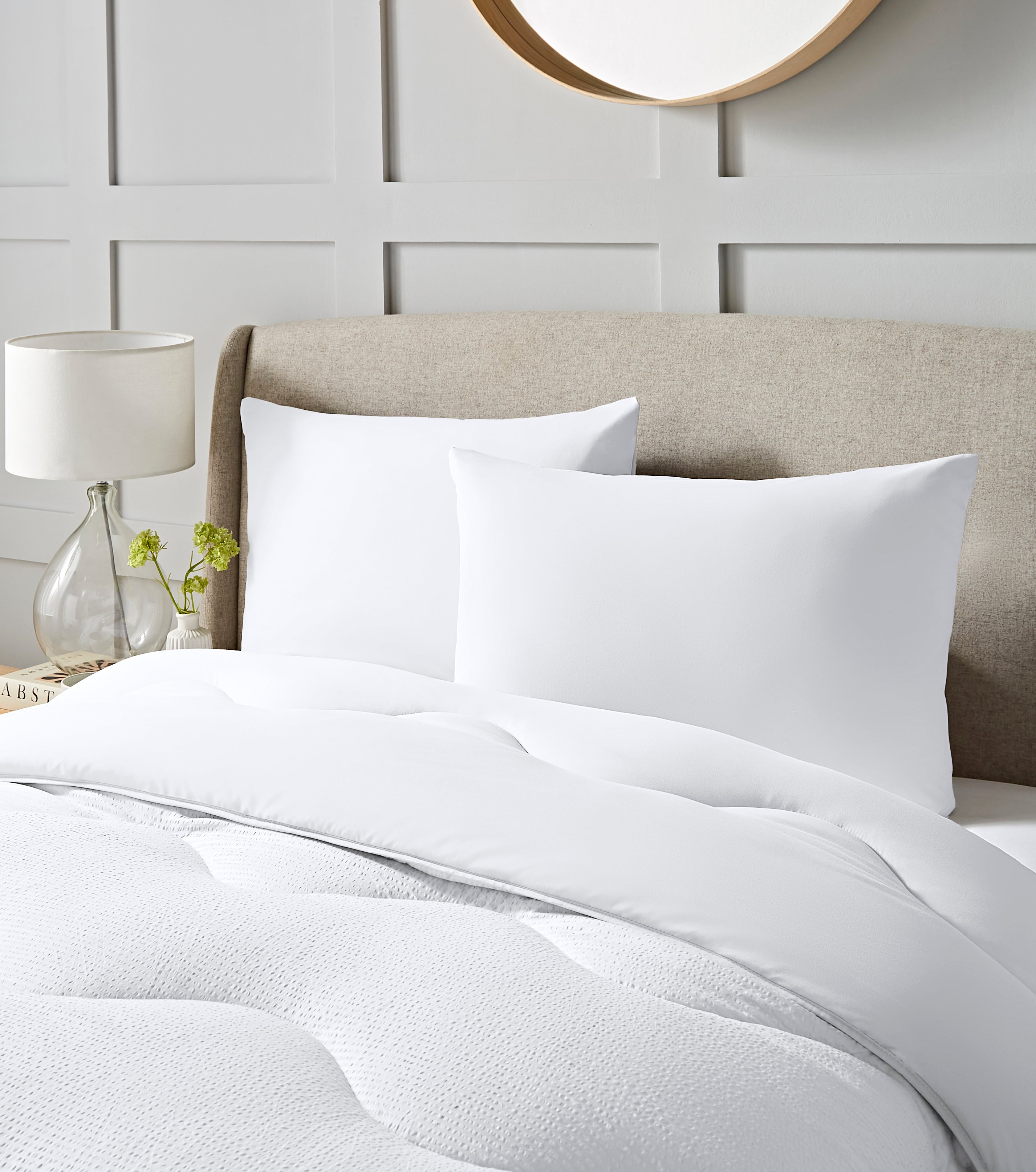 White Seersucker All-In-One Comforter