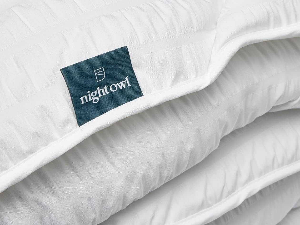 Linen White Seersucker All-In-One Comforter