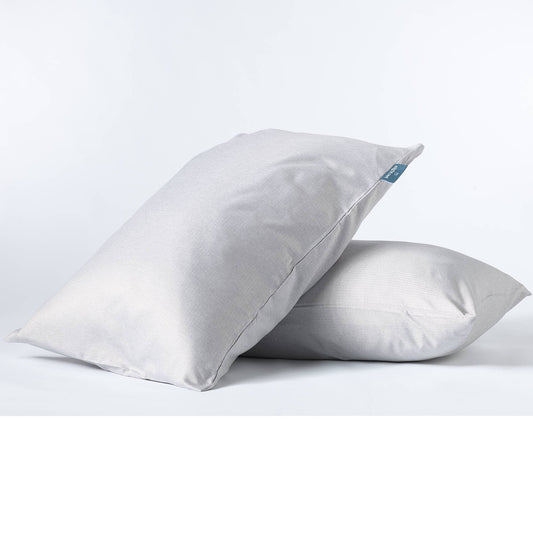 Herringbone Storm Gray Pair of Standard Pillowcases