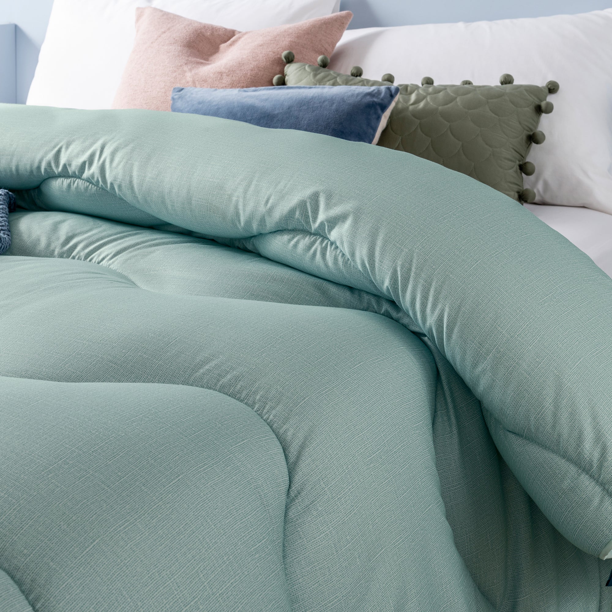 Linen Seagrass Green All-In-One Comforter