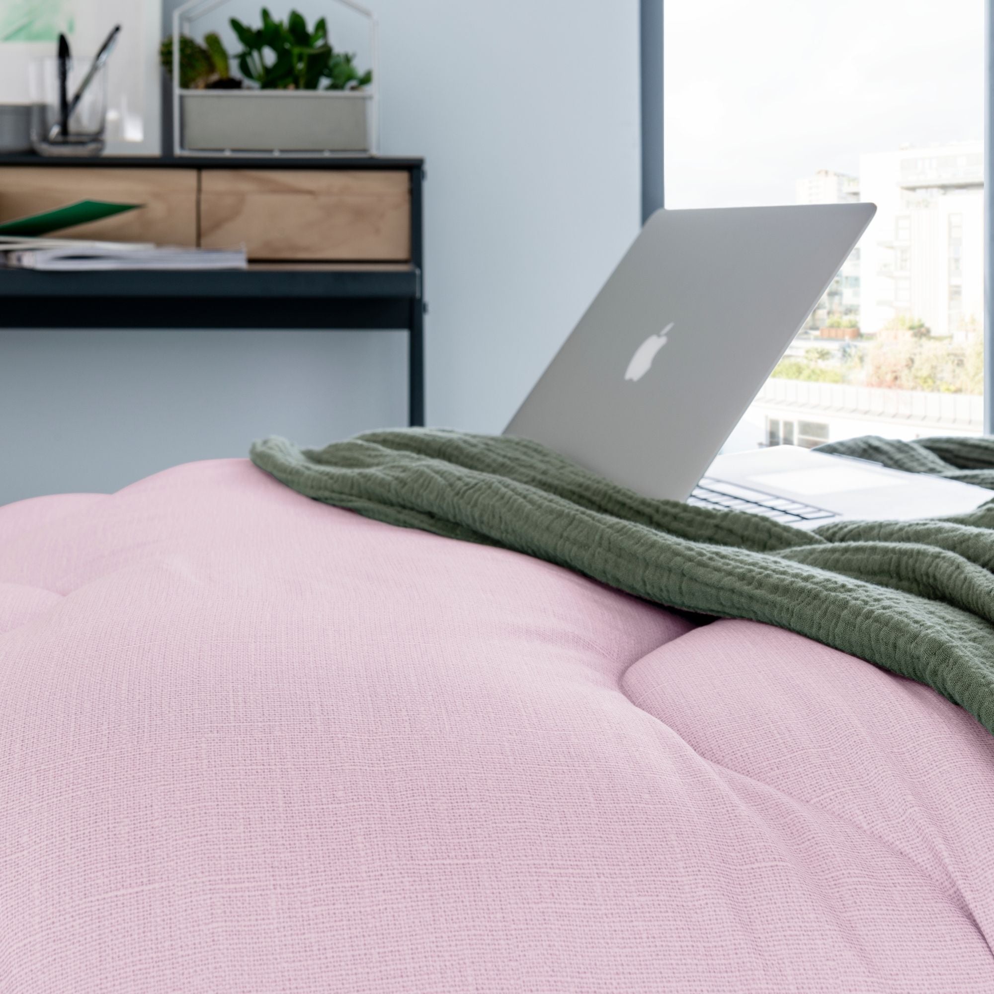 Linen Dusk Pink All-In-One Comforter