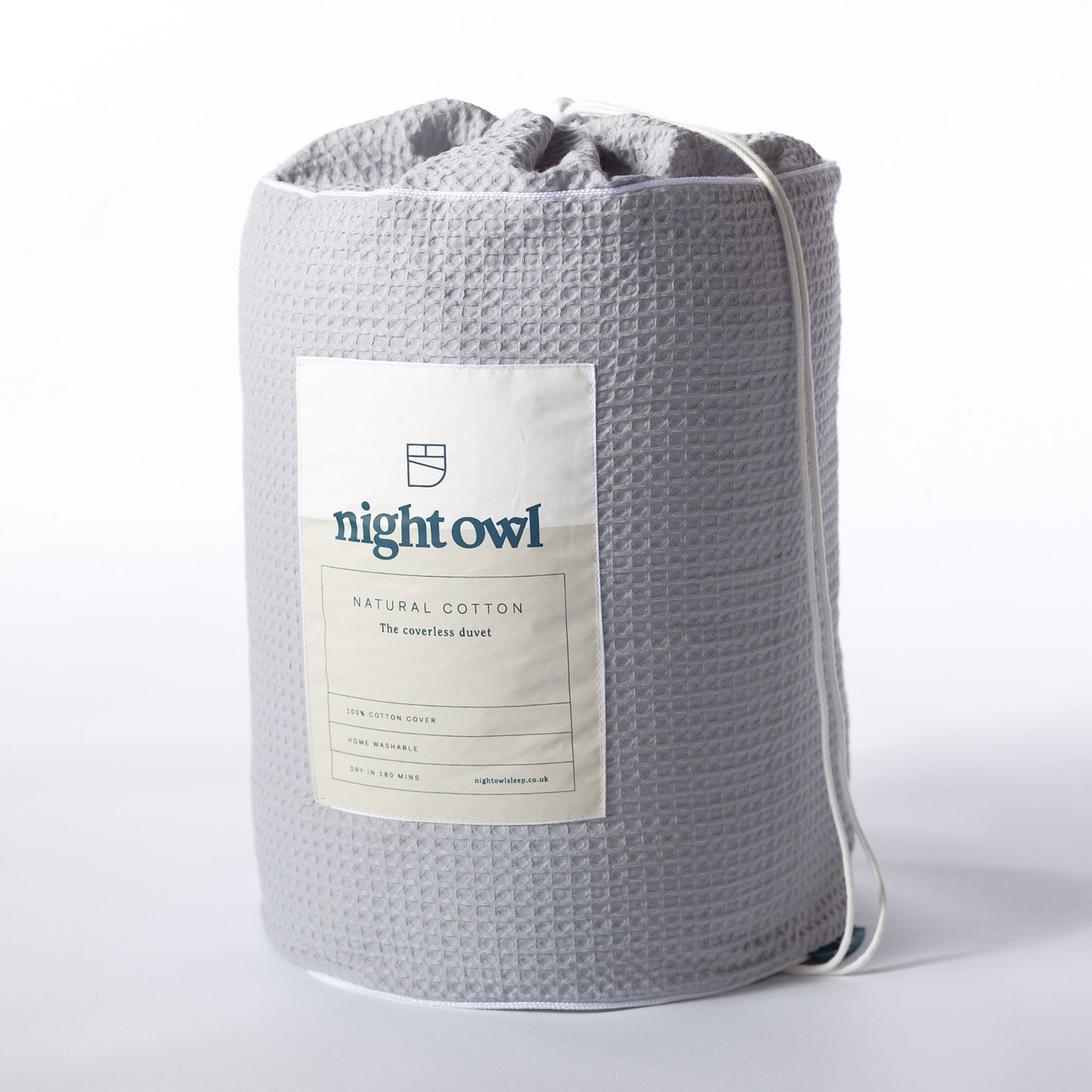 100% Cotton Waffle Gray All-In-One Duvet