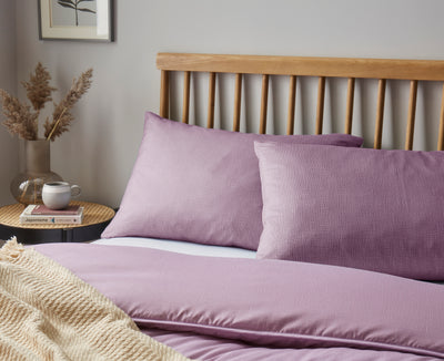 Lilac Bloom Linen Print All-In-One Comforter