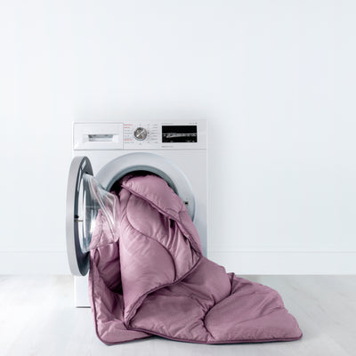 Lilac Bloom Linen Print All-In-One Comforter