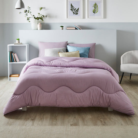 Linen Lilac Bloom All-In-One Duvet