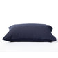 night lark cotton waffle navy pillowcase