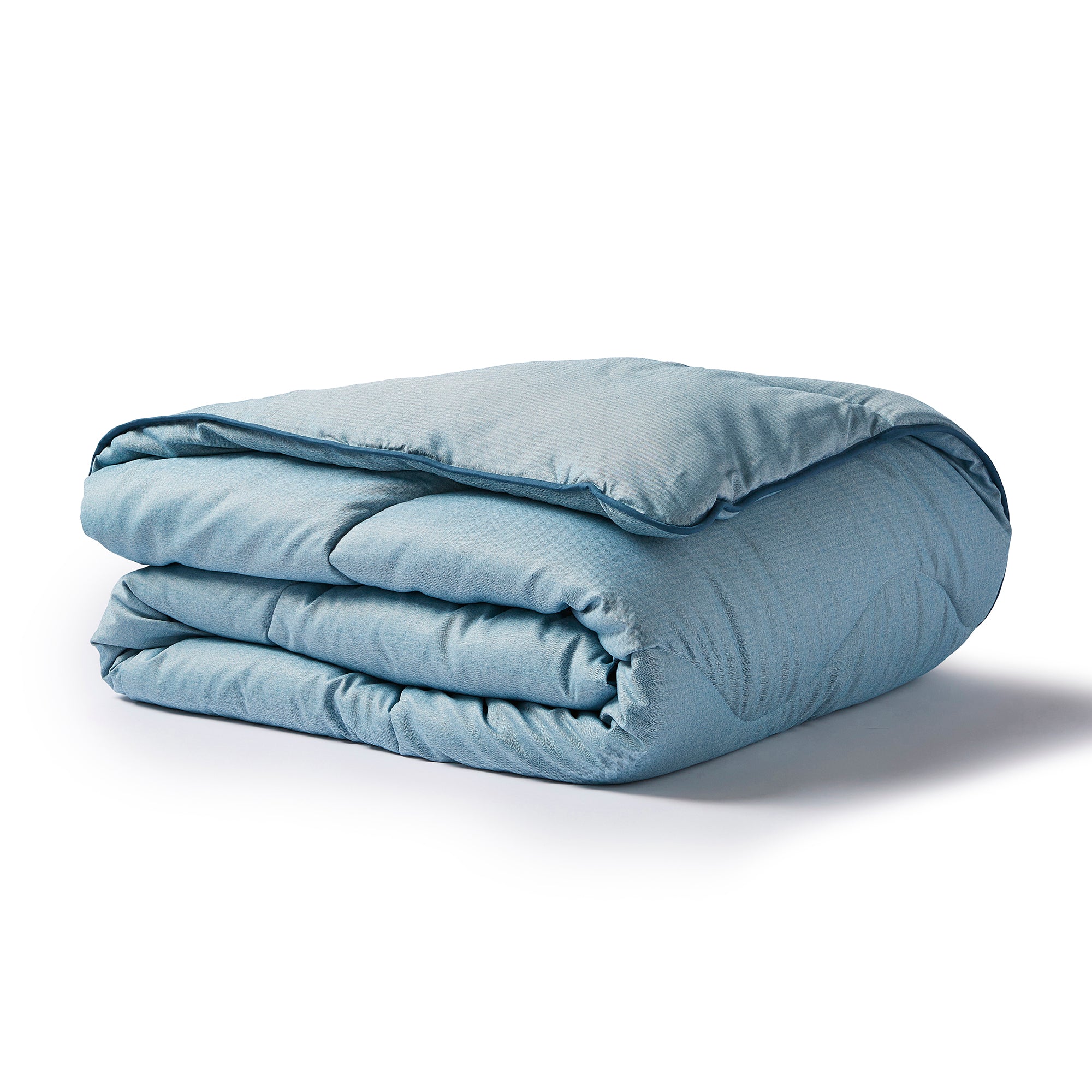 Fjord Blue Herringbone All-In-One Comforter