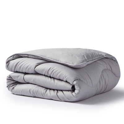Night Lark Herringbone All-In-One Duvet in Storm Gray