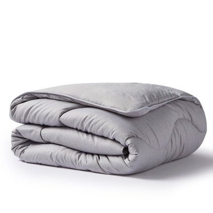 Night Lark Herringbone All-In-One Duvet in Storm Gray