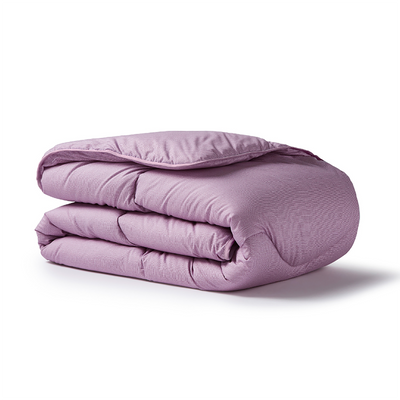 Lilac Bloom Linen Print All-In-One Comforter