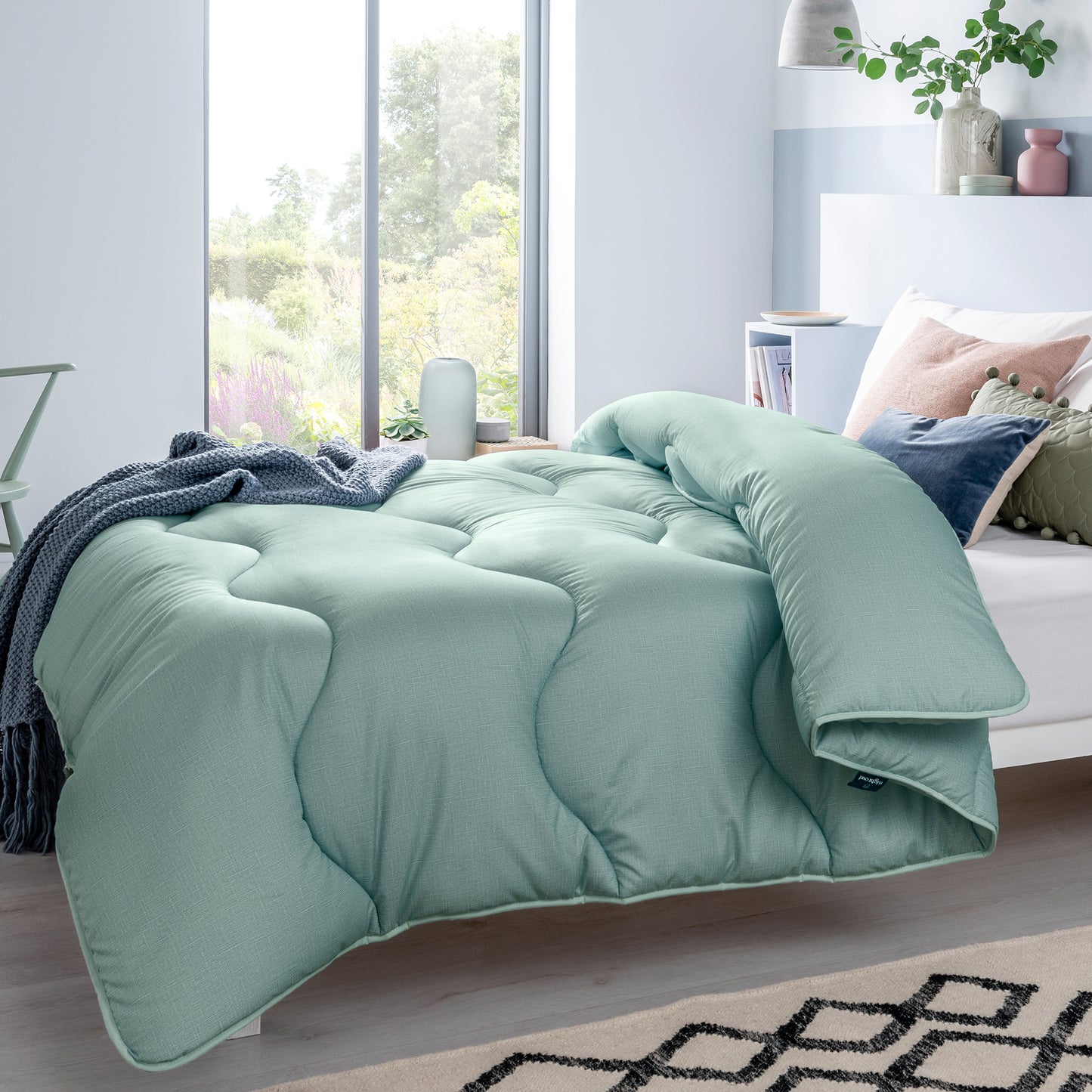 Linen Seagrass Green All-In-One Duvet