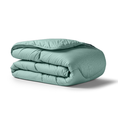 Seagrass Green Linen Print All-In-One Comforter
