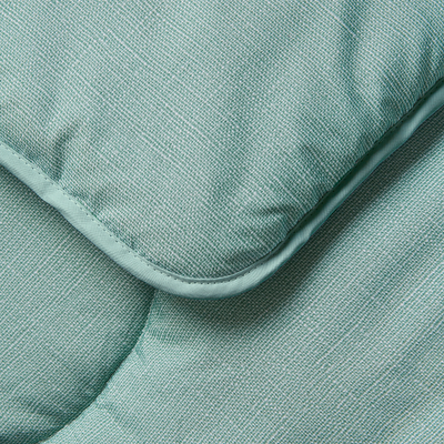 Seagrass Green Linen Print All-In-One Comforter