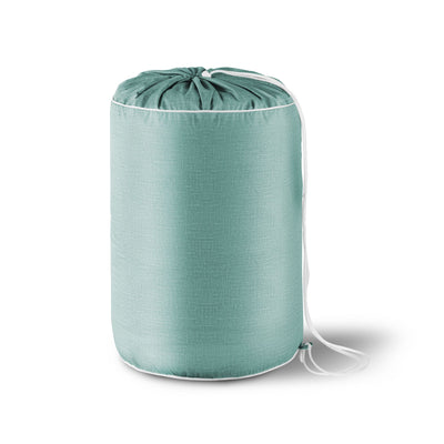 Seagrass Green Linen Print All-In-One Comforter