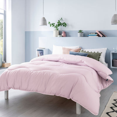 Dusk Pink Linen Print All-In-One Comforter