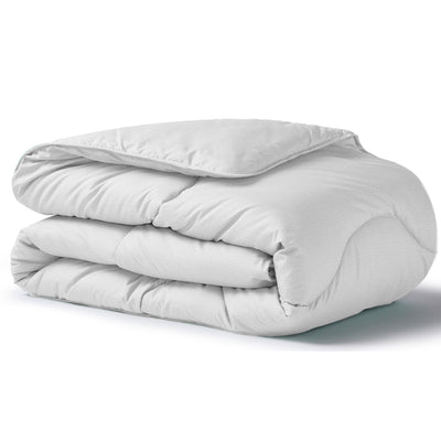 Cloud Gray Linen Print All-In-One Comforter