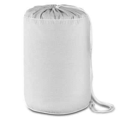 Cloud Gray Linen Print All-In-One Comforter