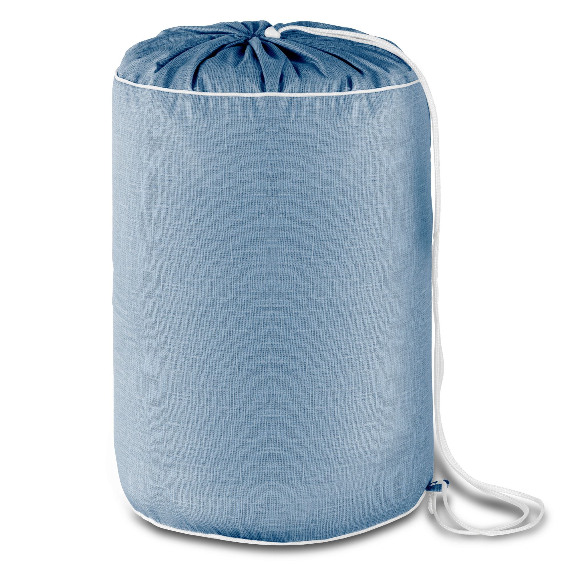 Twilight Blue Linen Print All-In-One Comforter